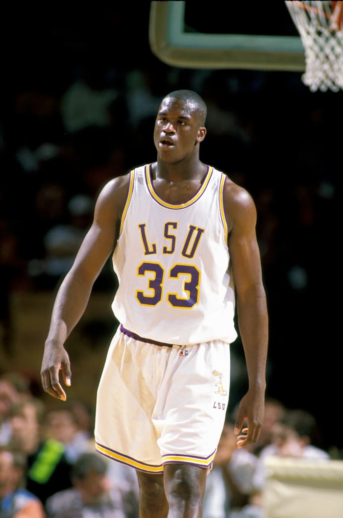 Shaquille O'Neal suited up for the Tigers during his incredible run with LSU.